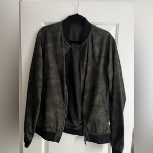 Zara camo medium light bomber jacket